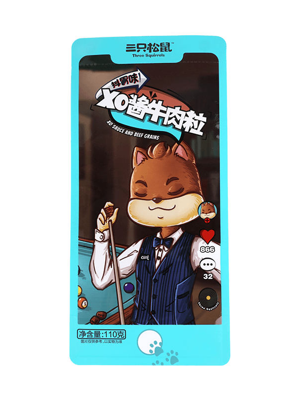 Pungă de plastic cu design nou cu imprimare personalizată pentru ambalarea gustărilor